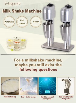 Electric portable milkshake mixers