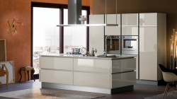 PE Italian piano lacquer kitchen cabinet