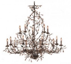 Elegant flower crystal chandelier lighting