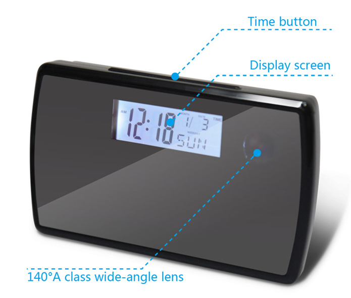H.264 720P Alarm Clock Camera