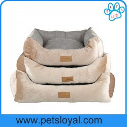 washable dog beds stripes short plush pp cotton machine washable dog bed
