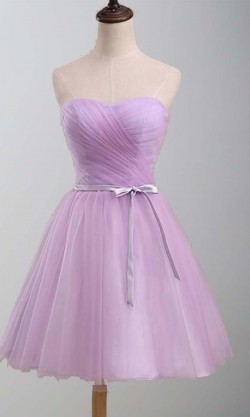 Lavender Sweetheart Bow Knot Short Hoco Dresses KSP381 [KSP381] – £82.00