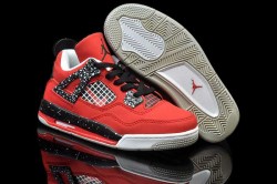 Nike Air Jordan 4 Shoes Kid’s Grade Aaa Red Black Grey 1V5EPV,Cheap Jordans For Kids,Nike  ...