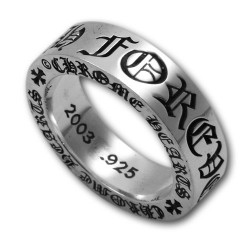 925 Pure Silver Forever Silver 6mm Spacer Chrome Hearts Ring Sale Cheap [CH #ch2075] – $20 ...