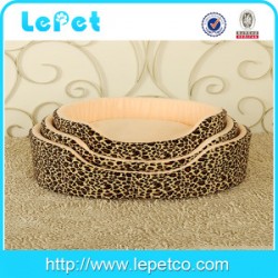 Christmas sales Leopard print warm cozy luxury fuzzy pet bed fleece pet bed