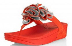 The Latest Styles Fitflops Frou Flower Sandals Orange Womens experience unusual outlook