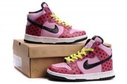 Women’s Nike Dunk High Shoes Light Pink/Black/Red J3B447,Dunk,Jordans For Sale,Jordans For ...