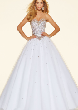 US$175.99 2016 Sweetheart Mint Ball Gown White Floor Length Sleeveless Beading Lace Up Tulle