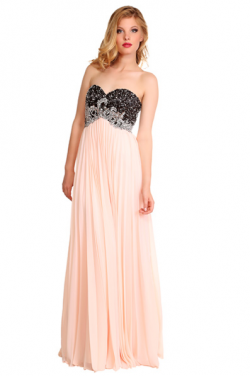 US$163.99 2016 Sweetheart Zipper Floor Length Sleeveless Crystals A-line Pink Chiffon Ruched