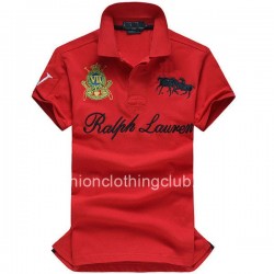 Ralph Lauren Mens Dual Match Crest Red Polo Shirt [Ralph Lauren Polo Shirt] – $55.00 : T s ...