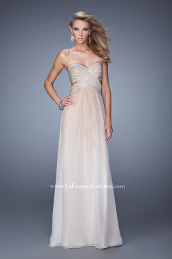 US$157.99 2015 Crystals Chiffon Floor Length Open Back Ruched Sweetheart Sleeveless