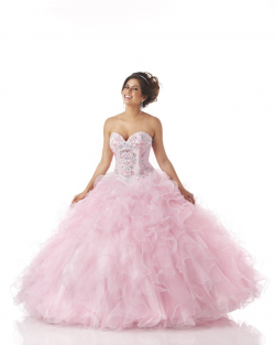 US$229.99 2015 Ruffled Lace Up Pink Tulle Sleeveless Crystals Sweetheart Floor Length