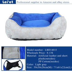 Hot sale washable handmade large luxury pet dog bed wholesale
