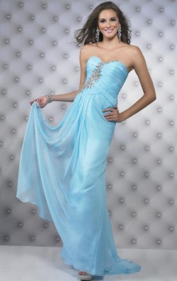 Amazing Long Light Sky Blue Tailor Made Evening Prom Dress (LFNAE0126) cheap online-MarieProm UK