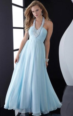 Elegant Long Light Blue Tailor Made Evening Prom Dress (LFNAC1244) cheap online-MarieProm UK