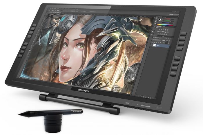 XP-Pen Tavoletta Grafica Monitor IPS HD Artist22E con 16 Tasti 2 Penne Ricaricabili 2048 Levilli