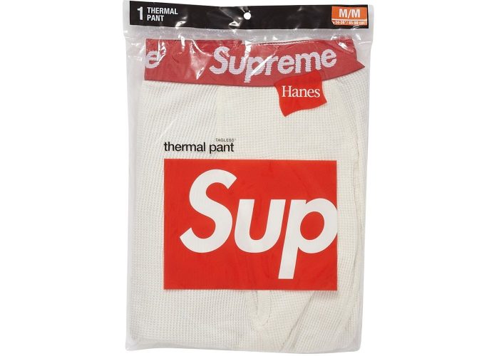 Supreme Hanes Thermal Pant (1 Pack)- Natural – Streetwear Official