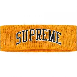 Supreme New Era Sequin Arc Logo Headband- Yellow – Streetwear Official