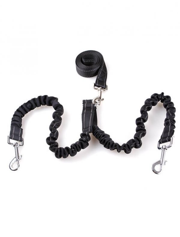 Wholesale Double Dual Dog Leash Shock Absorbing Dog Leash For Two Dogs