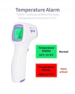 Berührungsloses Infrarot-Thermometer LCD-Hintergrundbeleuchtung Elektronisches Thermometer Celsi ...