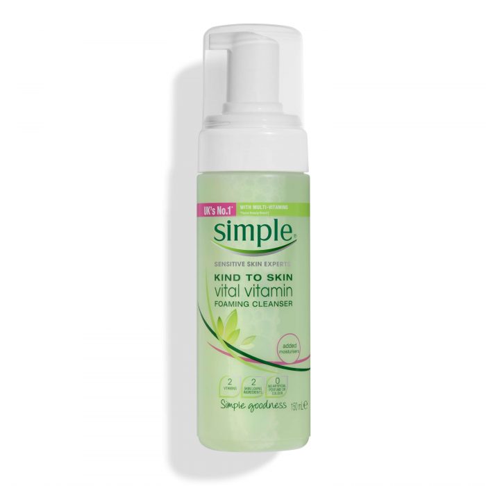 Simple® Skin vital vitamin foaming cleanser