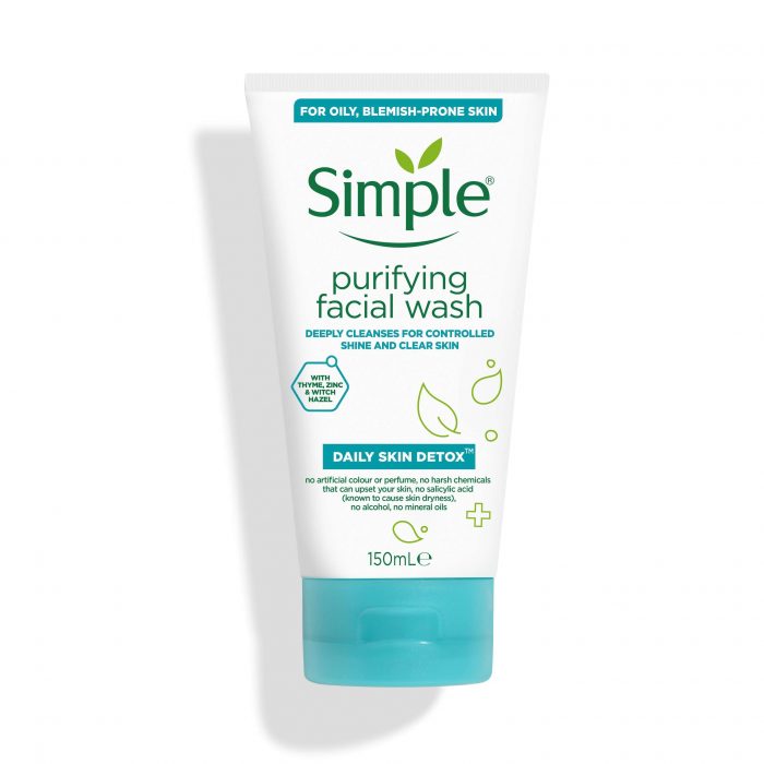 Simple® Daily skin detox purifying face wash