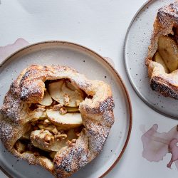 Apple and Nut-Butter Puff Pastry Tarts Recipe | Bon Appétit
