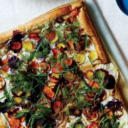 Carrot Tart with Ricotta and Herbs Recipe | Bon Appétit