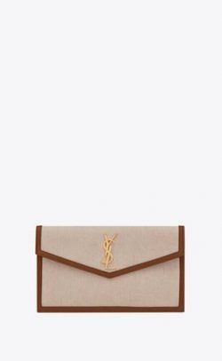 UPTOWN pouch in canvas and smooth leather | Saint Laurent Australia | YSL.com