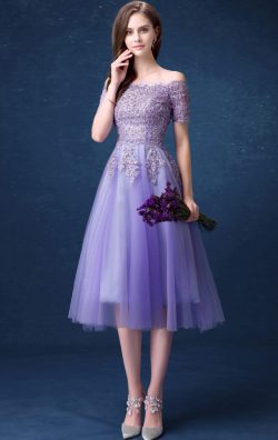 Formaldressau Off the Shoulder Cheap Purple Bridesmaid Dress Online Australia