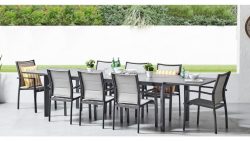 Cetona 9-Piece Outdoor Extension Dining Setting
