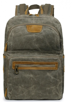 Men’s Canvas travel backpack-bosidu