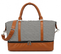 Fashion Striped Travel Bag-bosidu